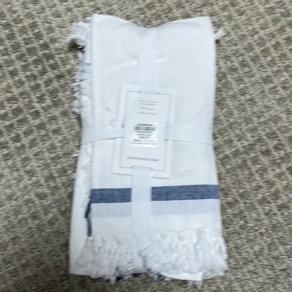 NWT Sur La Table Picnic Check Napkins Set of 4 - Picture 2 of 3